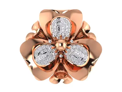 Women Ring Render 3dm STL MTL SLC JCD OBJ FBX Details 3D print model 50