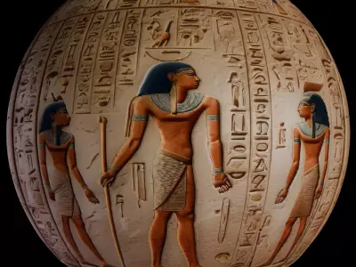 Ancient Egypt Hieroglyphs - VOL 3 - 10 PBR Texture