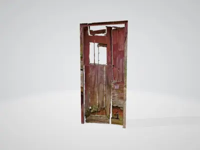 Broken Door 3D model