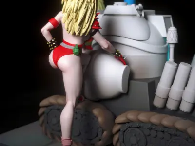 Anna and Uni Puma from Dominion Tank Police 3D print model