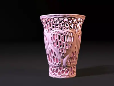 Vase heart 2 3D print model