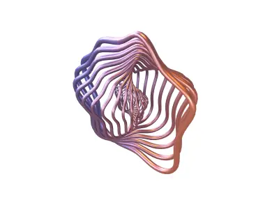 Abstract Sphere v9 005 Low-poly 3D model