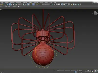 Daisy Pendant Light Low-poly 3D model