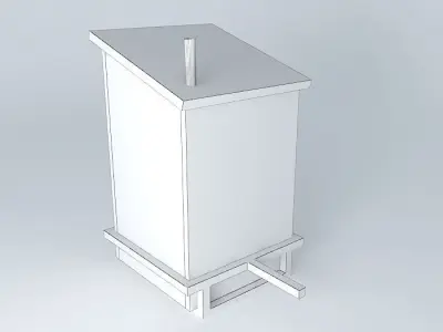 Canada Worst Outhouse with trailer hitch attachment Free 3D model