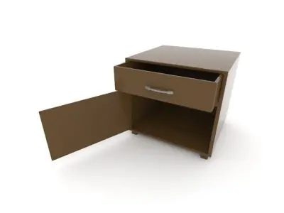 Furnished Room Low-poly 3D model