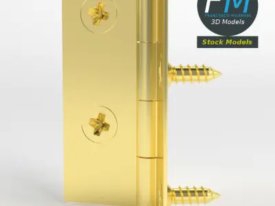 Small hinge for boxes 3D model