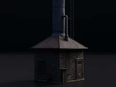 Water pump House 3D model