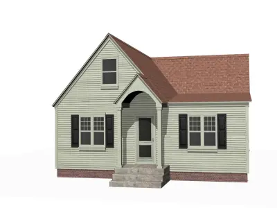 House Low-poly 3D model 28