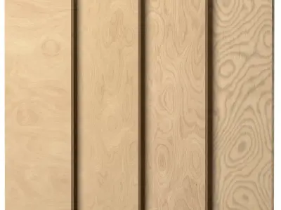 Plywood Natural 4 Textures Set 01 Texture