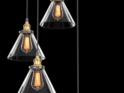 FUNNEL ROUND PENDANT 3D model