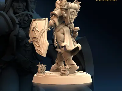 Chalice Bearer C Nude 3D print model