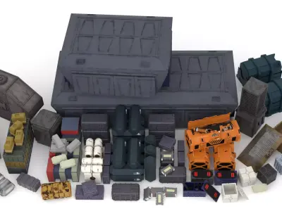 Star Wars Crate collection 1-18 scale Kenner Hasbro 3D Model Pack