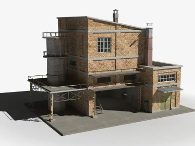 Factory xx19 Low-poly 3D model purchase