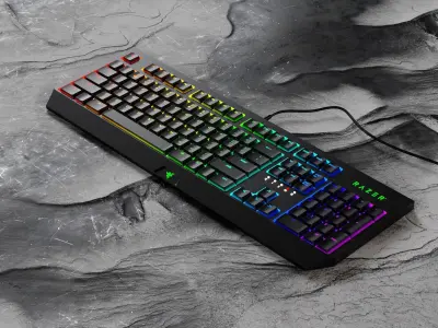 keyboard razer Low-poly 3D model