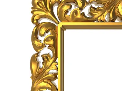 carved frame 3D model 92