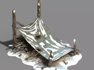 Game Fabric shed - Chai Dui - firewood 3D model