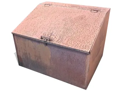 Street Metal Box Low-poly 3D model