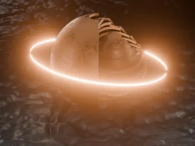 Sci-FI Orb Animation 3D model