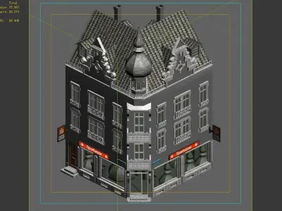 Different dimension - architecture - building 21 3D model