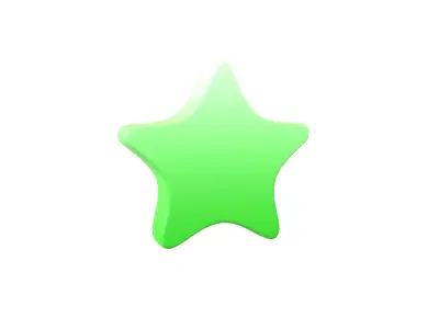 Star Emoji v2 002 Low-poly 3D model