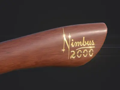 Nimbus 2000 - Harry Potter Low-poly 3D model