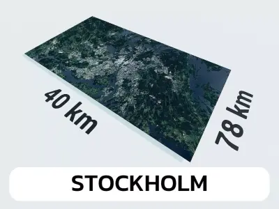 Stockholm Sweden City Landscape 3D Model 3D model