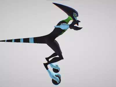 XLR8 -  DNA sample of a Kineceleran - Ben 10 Omniverse Low-poly 3D model