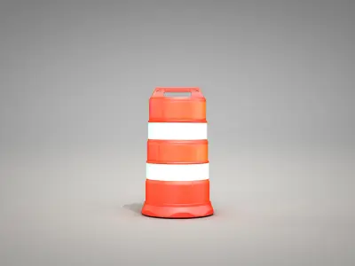 Traffic Barrels 3D model
