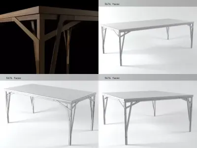 Allumette tables 3D model