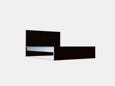 MALM Bed frame high 25 Low-poly 3D model