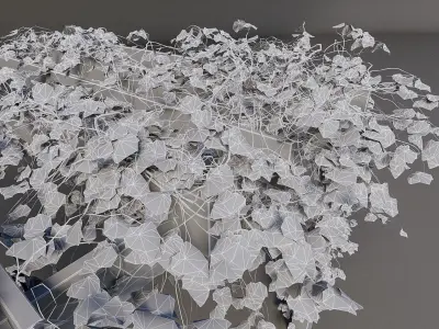 Pergola with ivy 3D model