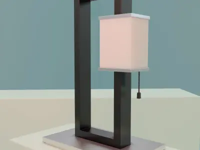Modern Lamp with Table - 2 in 1 Free 3D model
