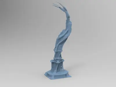 Reindeer tower tree vine 1 3D model