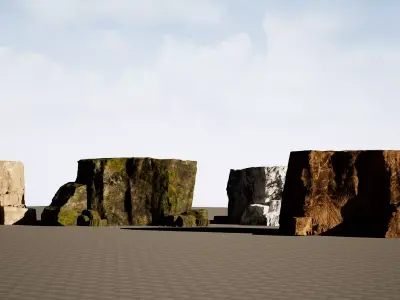 Mountain environment-pack v01 Low-poly 3D model