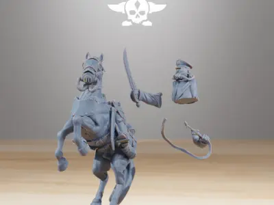 GrimGuard Cavalry Captain  3D print model