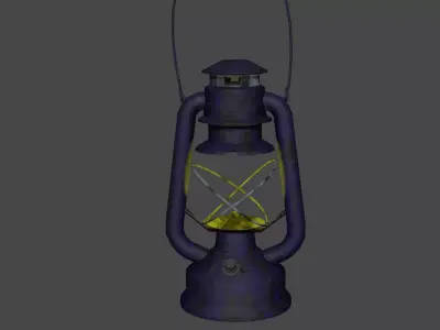 old gas lamp 3D model
