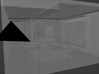 Modern Bedroom Interior 3D Model Low-poly 3D model