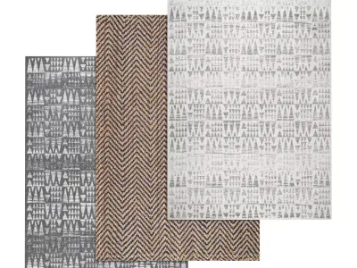 Rug Set 1700 3D model