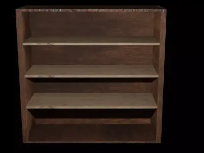 Cabinet Game Ready Low-Poly PBR 3D Model Low-poly 3D model