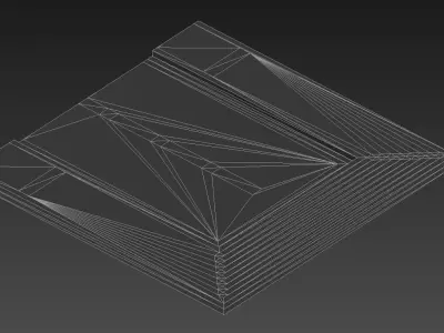 Road Voxel - 9 Low-poly 3D model