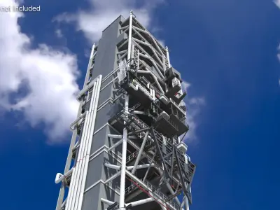  Industrial Launch Tower Platform 