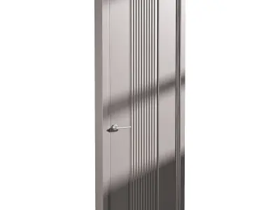 Modern entrance door 56 3D model