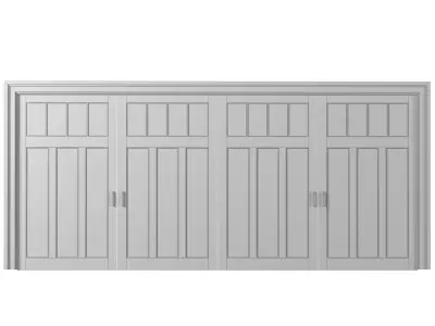 Automatic Classic Modern Garage Doors 3D model