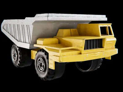Toy Truck Low-poly 3D model