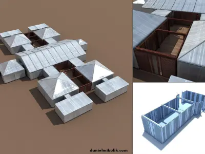 Event Tents v2 Customizable 3D model