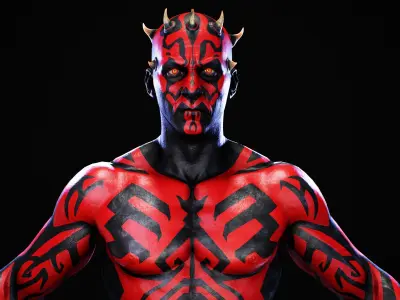 Darth Maul - Original Look Low-poly 3D model