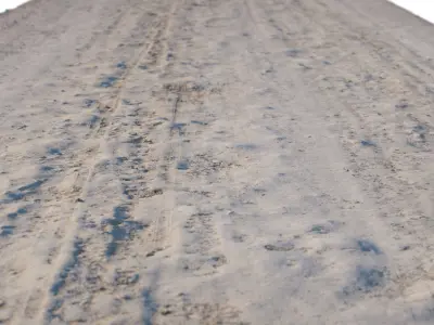 Dirt Road Scan Low-poly 3D model