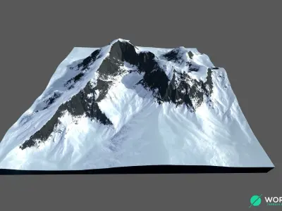 Snow Mountain 03 3D model