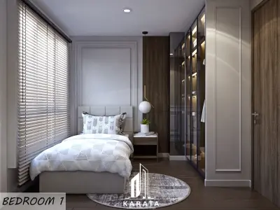 Design Bedroom Modern Low-poly 3D model