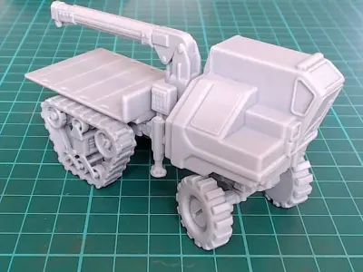 Halftrack Recovery - 28mm Sci-Fi 3D print model